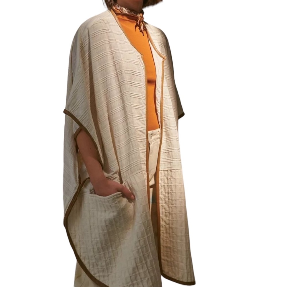 Anthropologie Textured Blanket Kimono